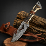 Ornate Damascus Hunter